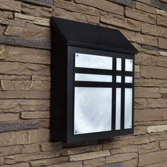 Mid Century Modern Wall Mount Mailbox Frank Lloyd Wright - Mid Century Modern Wall Mounted Mailbox Mid Century Modern Wall Mount Mailbox Frank Lloyd Wright - Mid Century Modern Wall Mounted Mailbox
