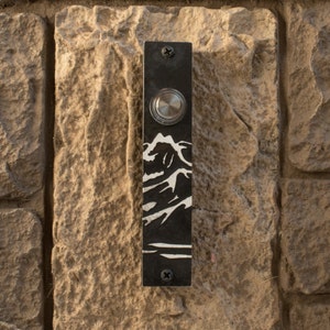 Mountain Doorbell with Lighted Button
