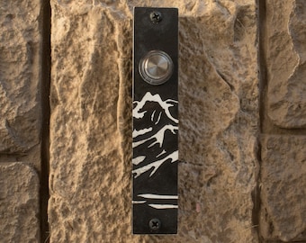 Mountain Doorbell with Lighted Button