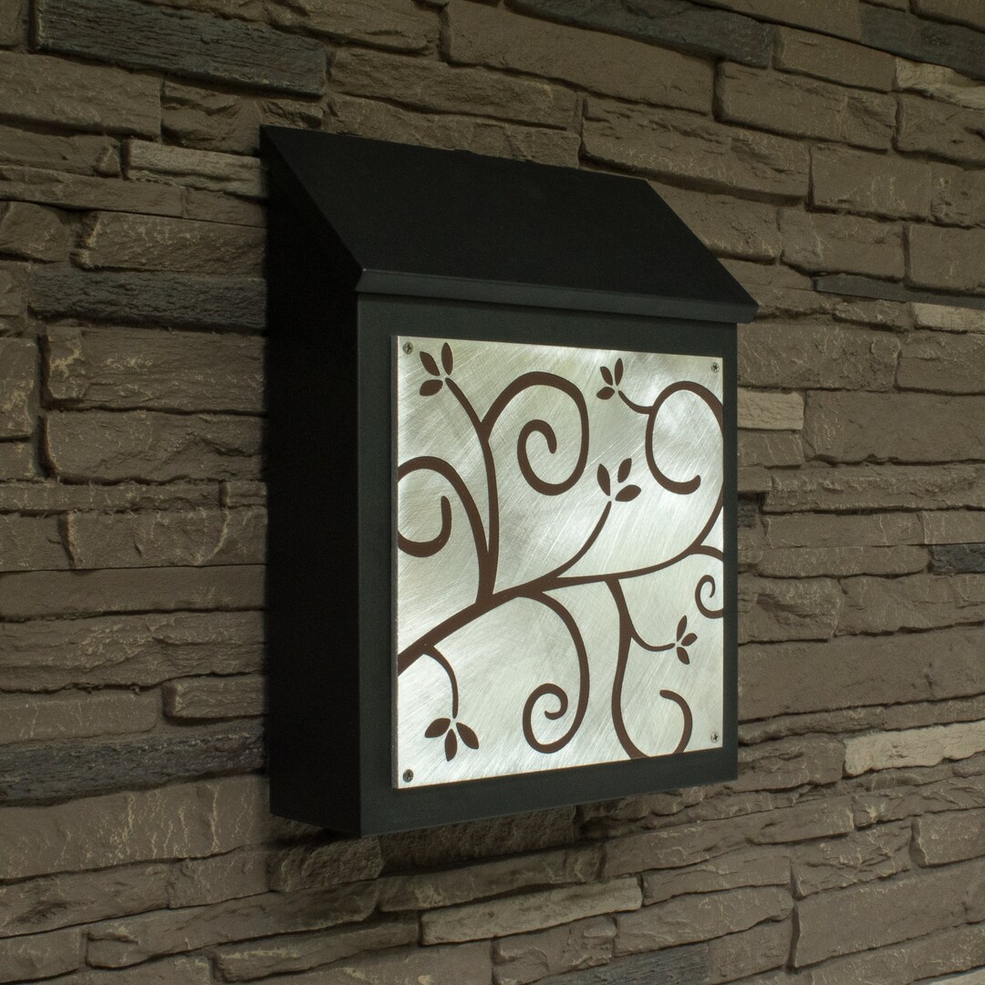Ivy Wall Mount Mailbox Vertical Etsy