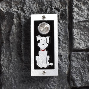 Dog Doorbell with Lighted Button