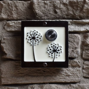Sonnette pissenlit avec bouton lumineux