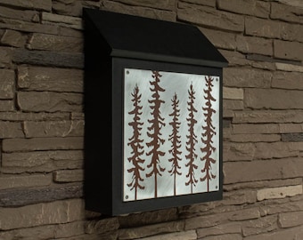 Sitka Tree Wall Mount Mailbox - Vertical