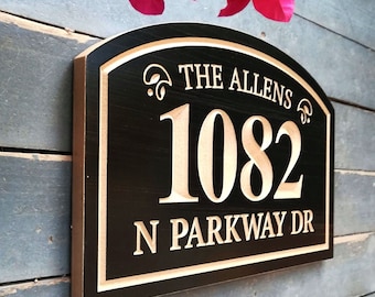 Outdoor Address Sign Etsy
