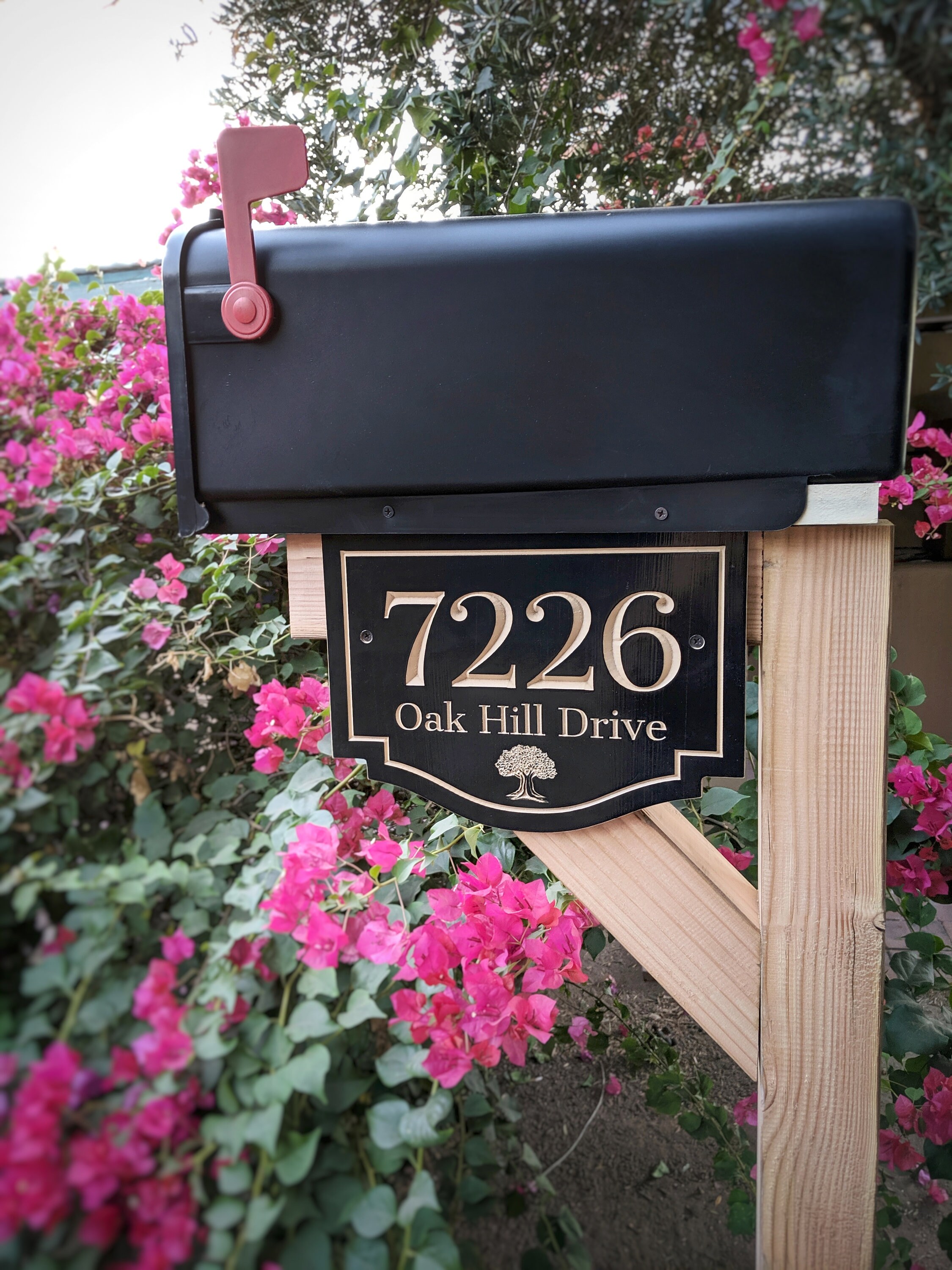 12 X 9 Mailbox House Number Sign Mailbox Number Etsy