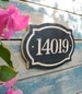 10'x7' Classic House Number Engraved Plaque (numbers only) Housewarming Gift, Realtor Gift, Address Sign, House Number, carved wood sign 