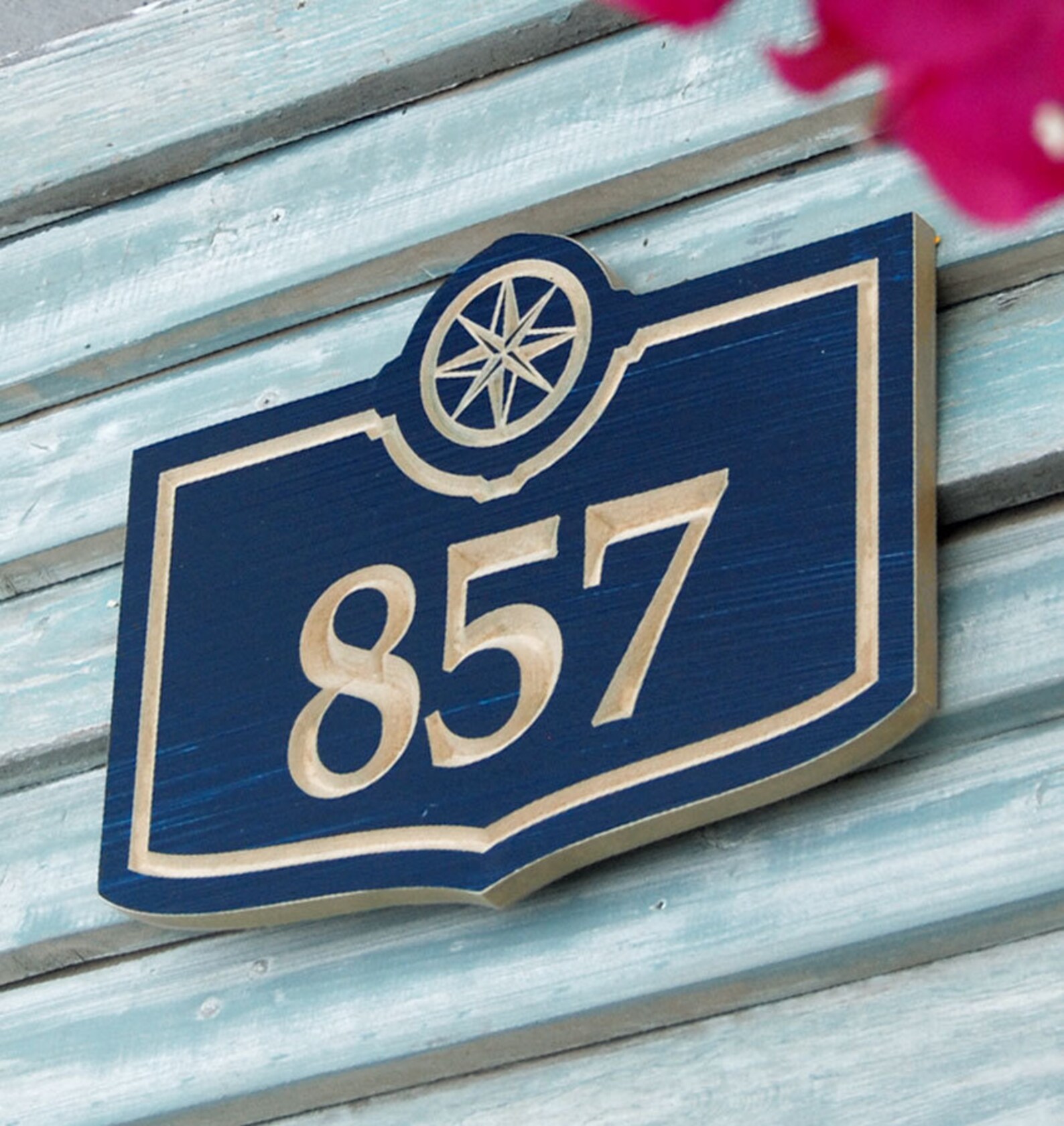 Compass Address Sign 12