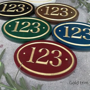 Vertical House Number Sign 3.5x13, House Number Column Plaque, House Number Plaque for Narrow Spaces, Mailbox Number Plaque image 7