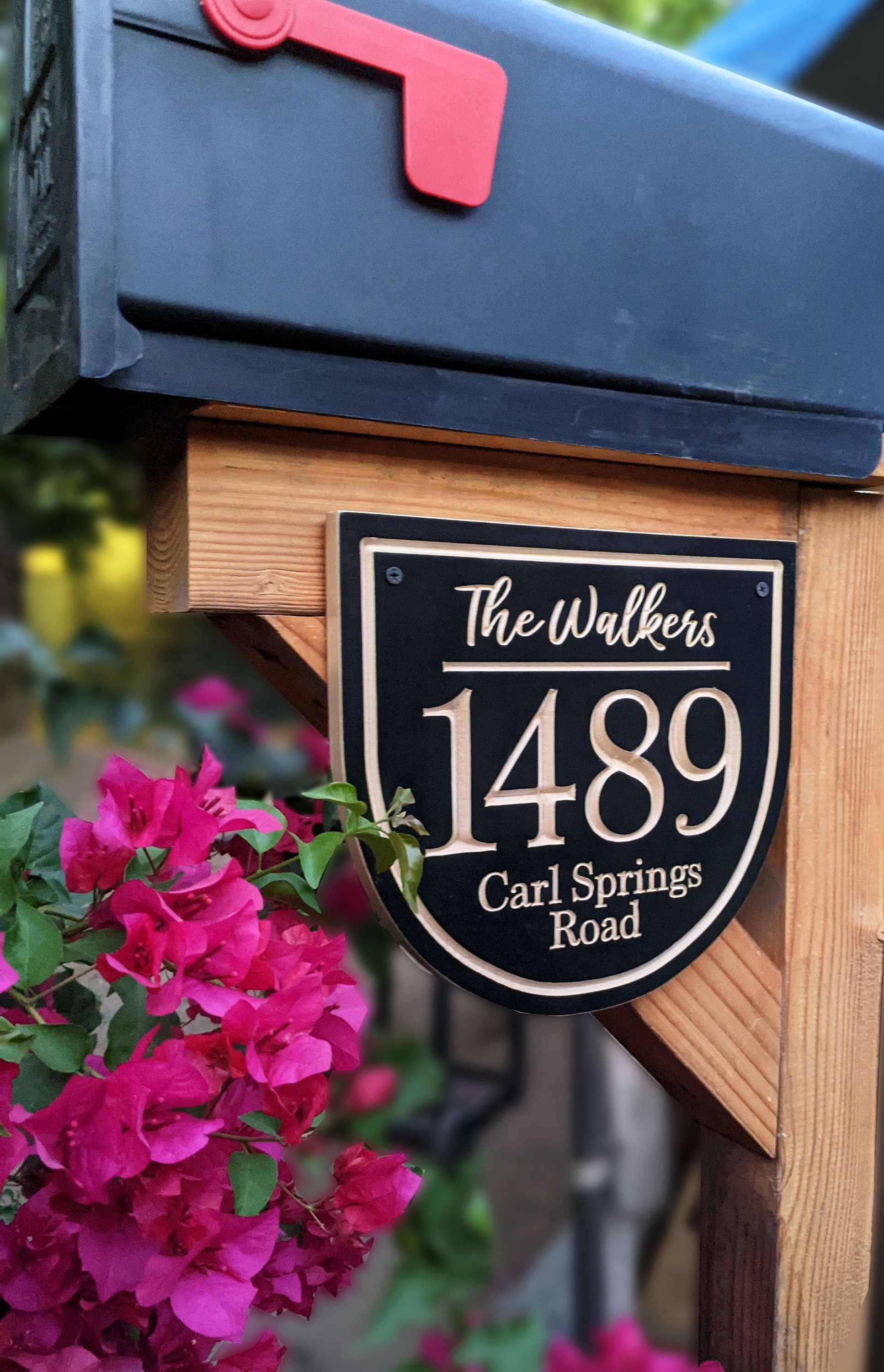 11" x 10" Mailbox House Number Sign, Mailbox Number, Realtor Closing Gift, House Number Plaque, Address Number, Mailbox Family Name Sign