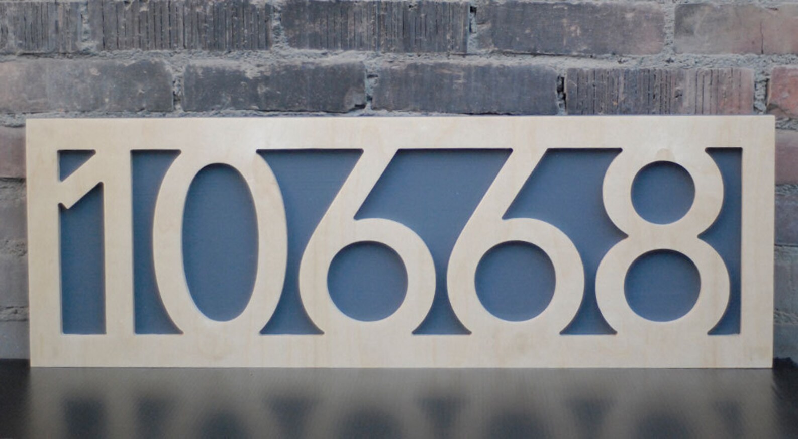 11 Raised Lettering Address Number sign in Baltic Birch Etsy