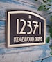 14.5' x 10' Arts & Crafts Home Address Engraved Plaque, Housewarming Gift, Realtor Gift, Address Sign, House Number, Carved wood sign 