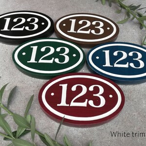 Vertical House Number Sign 3.5x13, House Number Column Plaque, House Number Plaque for Narrow Spaces, Mailbox Number Plaque image 6