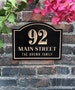 Stylish House Number Engraved Plaque, Family Name Sign, Housewarming Gift, Personalized Sign, Address Sign, House Number, Outdoor Sign 