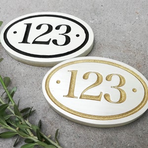 15x 10 Classic House Number Engraved Plaque, Ready to Hang Custom Carved Sign, Personalized Address Plaque, Numbers Street and Family Name image 6