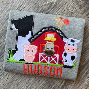 Farm Barnyard Birthday shirt