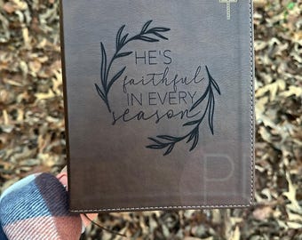 Engraved NIV Journaling Bible: Personalized Christian Gift