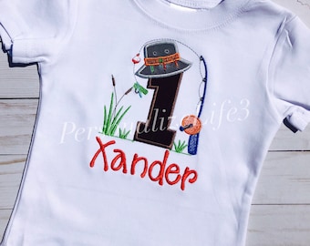 Fishing First Birthday Shirt: The Big ONE, O-fish-ally ONE