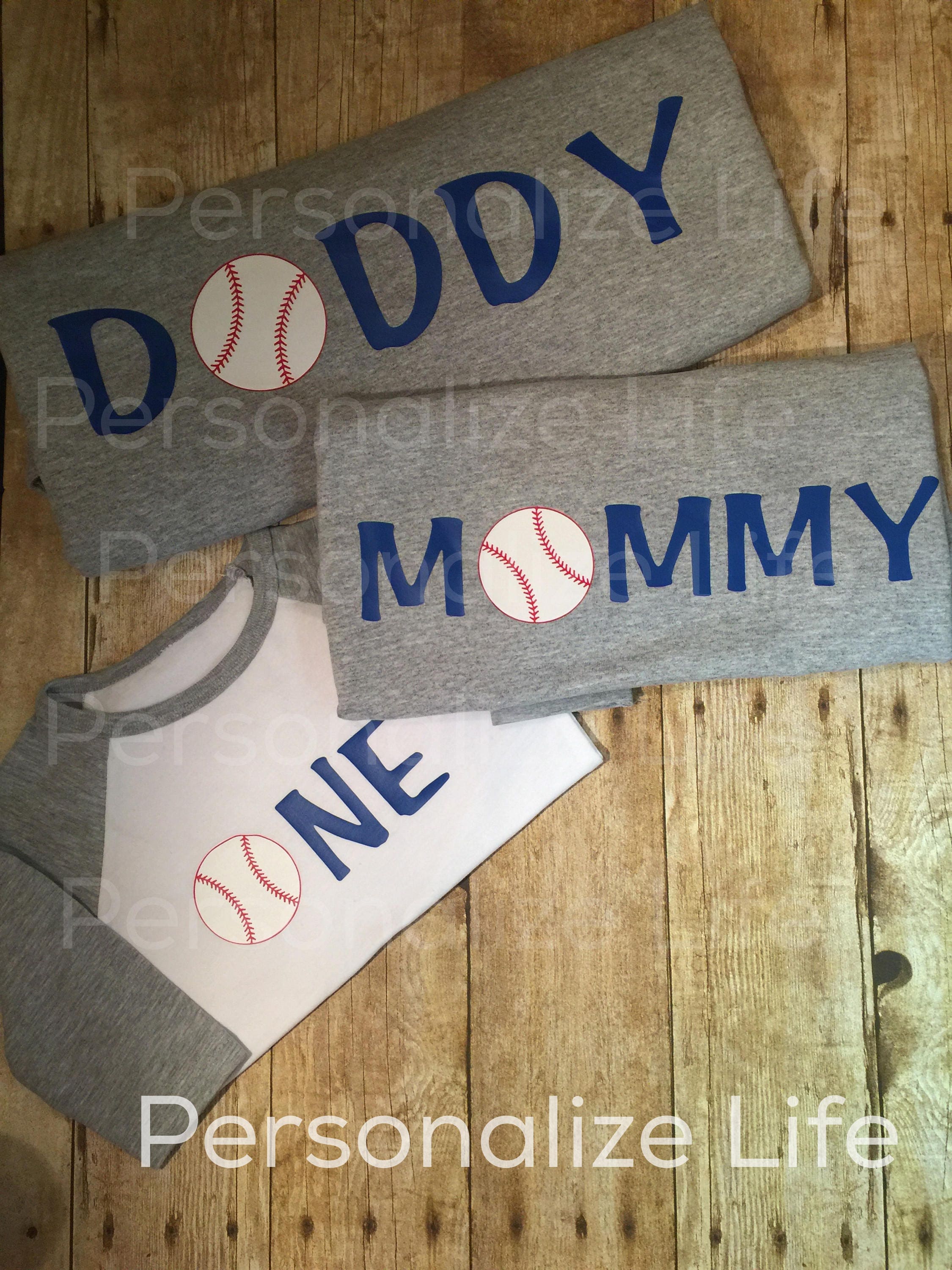 1st birthday baseball shirt