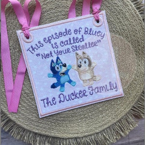 Blue Dog Stroller tag, Blue Heeler Stroller Tag, Stroller Tag, Stroller Spotter Tag, Wagon Tag, Wonderfold Wagon Tag,