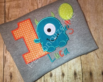 Monster Birthday Shirt/first Birthday/Monster 1st Birthday Shirt/Boy's Birthday Shirt/Boys Monster Birthday Shirt/monster birthday party.