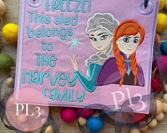 Personalized Princess Stroller Tag, Family Name Spotter Tag