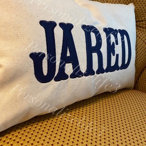 Nursery Pillow, Baby Pillow, Embroidered Pillow, Personalized Pillow for Nursery