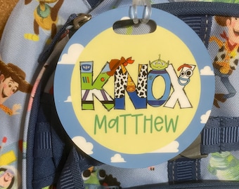 Personalized Character Acrylic Backpack Tag