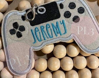 Personalized Gaming Backpack Tag, Video Game Controller tag