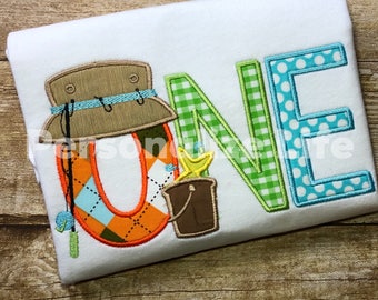 Fishing First Birthday Shirt, The Big ONE, Personalized