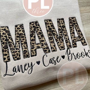 Mama Sweatshirt,  Nana Sweatshirt, Embroidered Sweatshirt