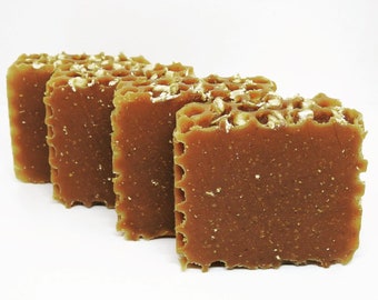 Oatmeal Milk and Honey Soap - made with Goat Milk, Oats, AND real local Honey!!  RESTOCKED!