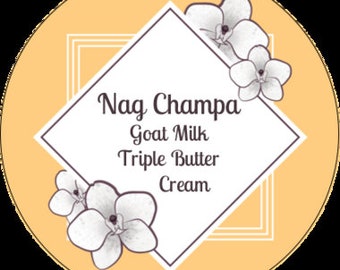 Nag Champa Goat Milk TRIPLE BUTTER Cream (Medium)