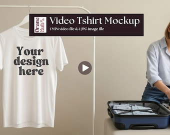 Gildan 64000 T-Shirt Video Mockup: Canva Template (Instant Download MP4 & JPEG