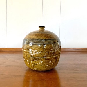 Vintage Studio Pottery Vase - Artist Signed