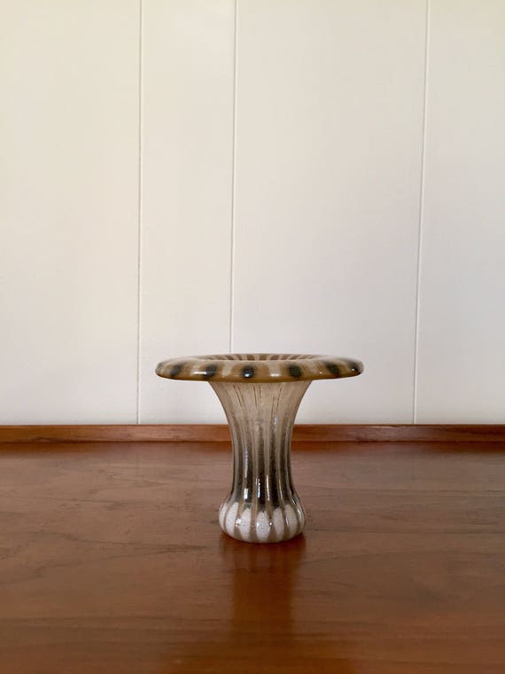 Vintage Higgins Glass Drop Out Vase Etsy