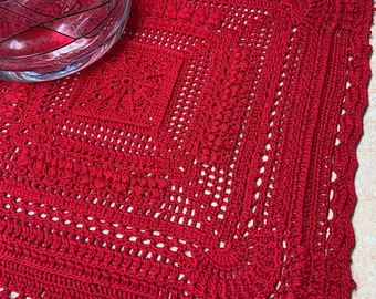 Crochet Lace Doily – Romantic Heirloom Crochet, rustic Farmhouse, Shabby Chic