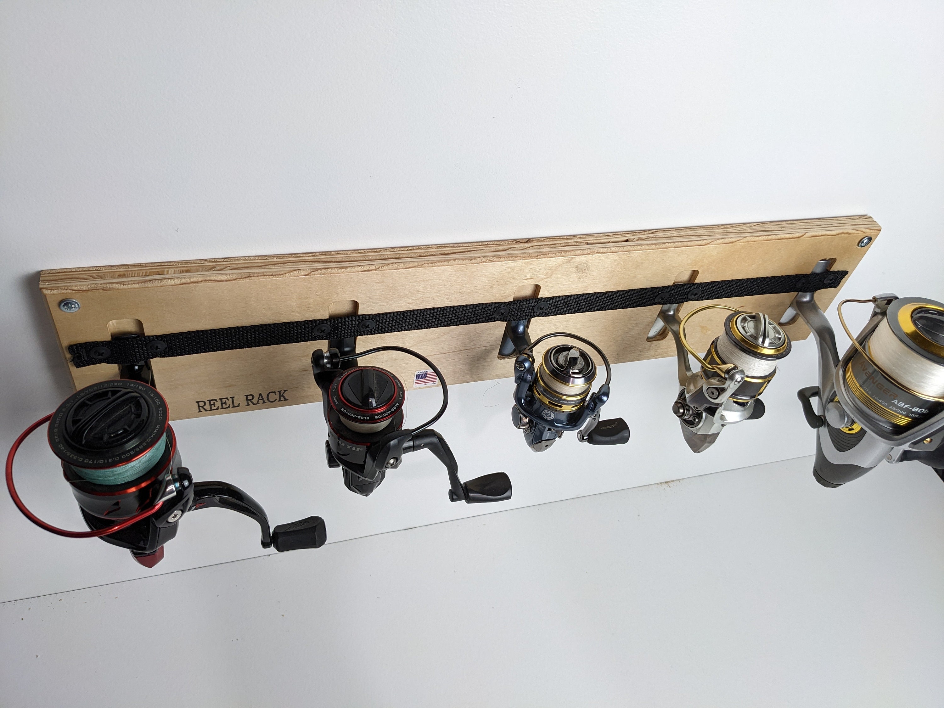 Reel Rack Custom Fishing Reel Organizer Spinning Fishing Etsy