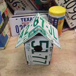 British Columbia License Plate Birdhouse