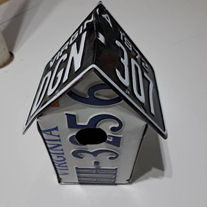 Virginia License Plate Birdhouse
