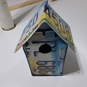 Ohio License Plate Birdhouse