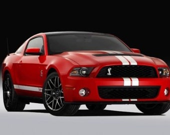 Hellhorse Black Ford Race Car Cobra GT V8 V6 Mustang Vinyl Decal Sticker