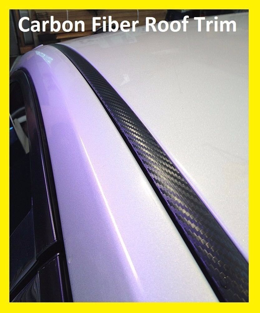 thumbnail image 2 of MWMotoring Carbon Fiber Roof Drip Molding Covers For Hyundai – 2pc Set, 5-Year Warranty 2 of 5
