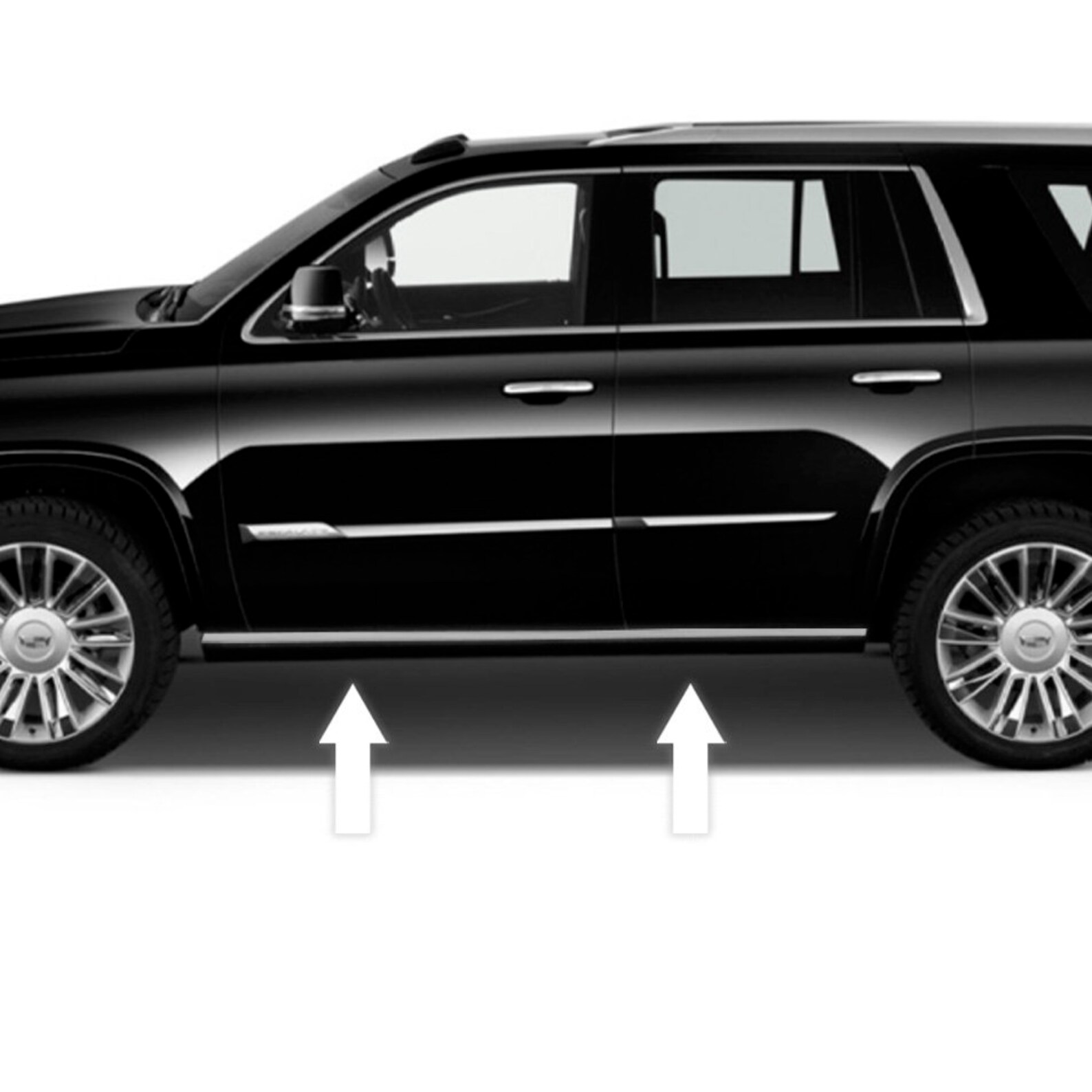 Chrome Running Board Trim Molding for 20152020 Cadillac Etsy