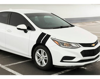 Chevy Cruze 4" Dubbelskärmsrand Hash Mark Stripe Dekalkit - Flera färger tillgängliga