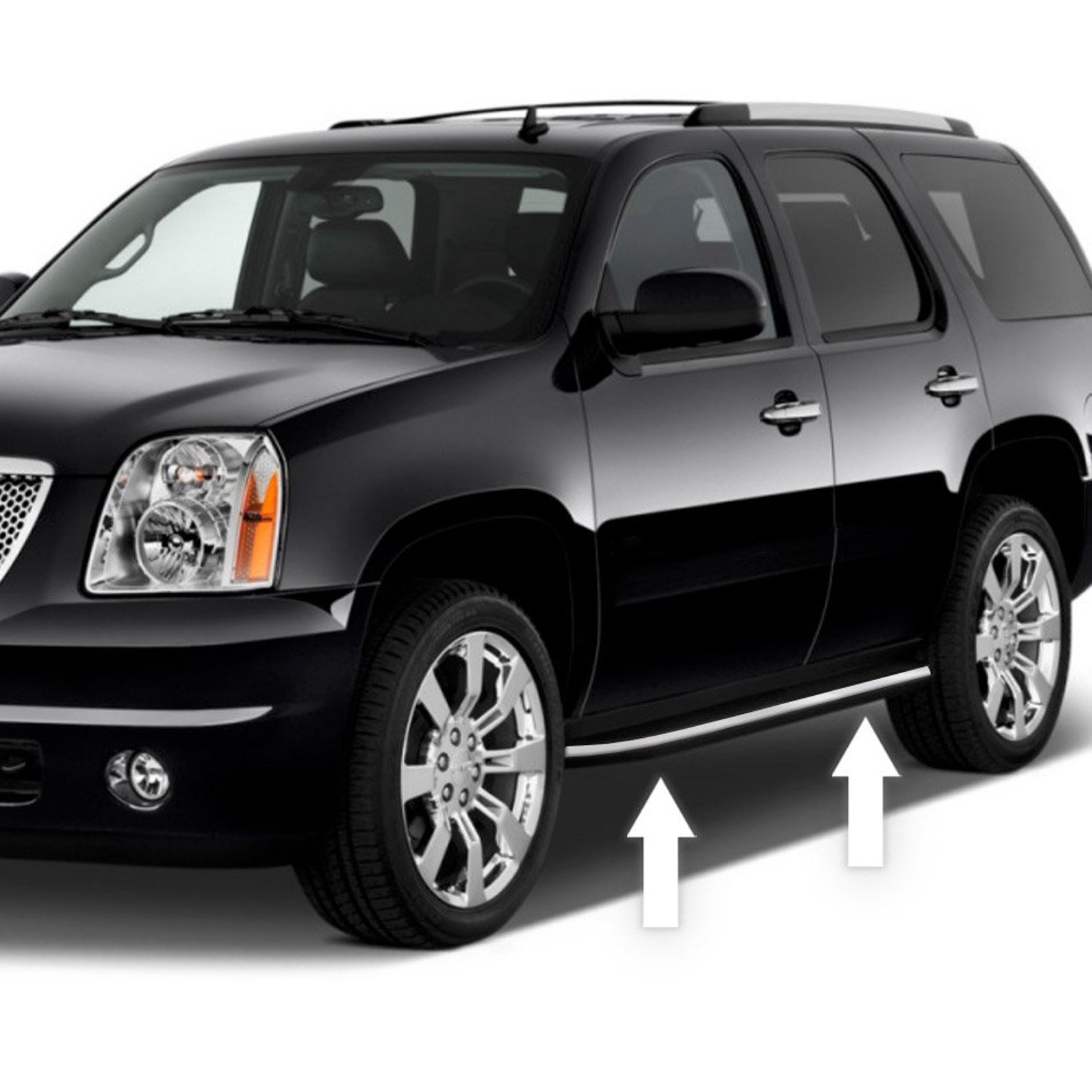 Chrome Running Board Trim Molding Kit for 20072014 GMC Yukon Etsy