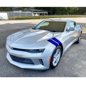 Chevy Camaro 4&quot; Dual Fender Stripe Hash Mark Stripe Decal Graphic Kit - Multiple Colors Available