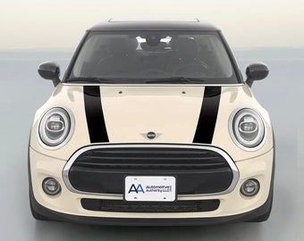 Mini Cooper クーパー ホワイト ストライプ ミニクーパー用4インチビニール製ラリーストライプレーシング