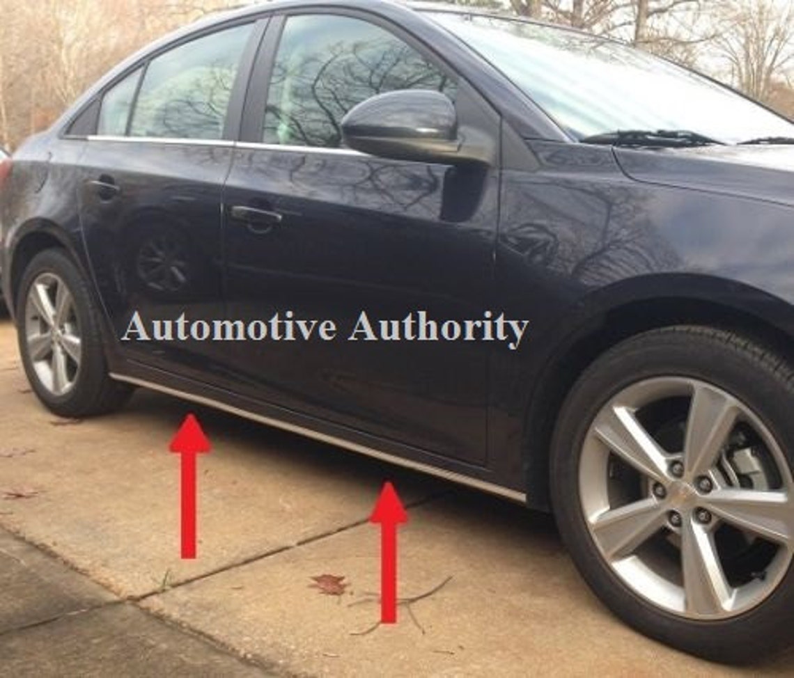 Rocker Panel Chrome Trim Side Molding For Chevy Cruze Etsy