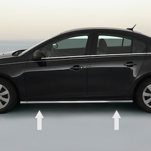 Rocker Panel Chrome Trim Side Molding For Chevy Cruze 2010-2016