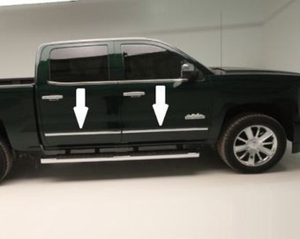 Flexible Chrome Side Door Molding Kit – Fits Silverado 2000-2007, Self-Adhesive